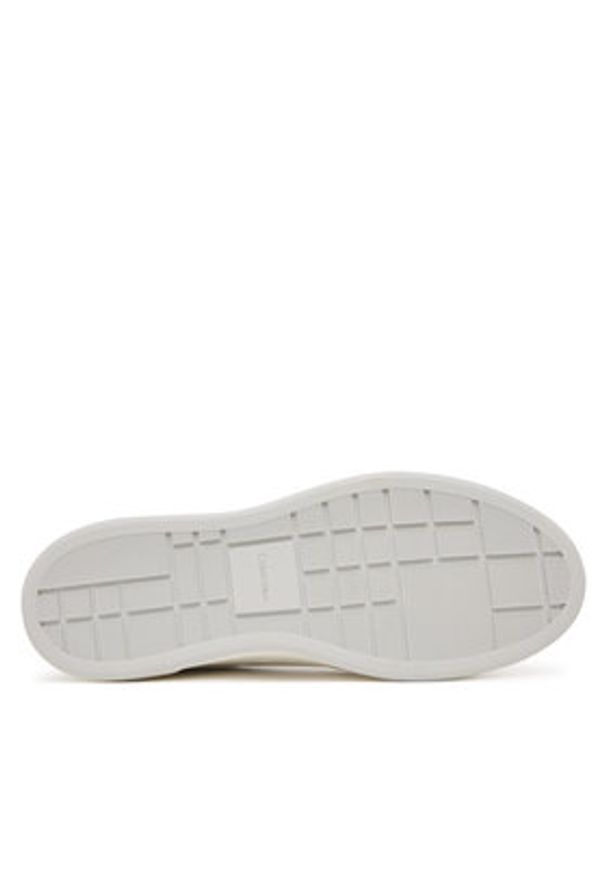 Calvin Klein Sneakersy Basket Cups Lace Up Logo Tape YW0YW02007 Biały. Kolor: biały. Materiał: skóra