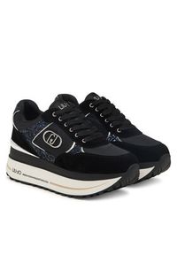 Liu Jo Sneakersy Plus 01 BF5011 PX078 Czarny. Kolor: czarny. Materiał: skóra, zamsz #6