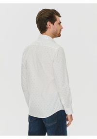 PAKO LORENTE – Koszula w kolorze białym w drobny wzór P24SF-1X-022-B-S - Pako Lorente. Okazja: na co dzień. Kolor: biały. Materiał: jeans, elastan. Styl: casual #9