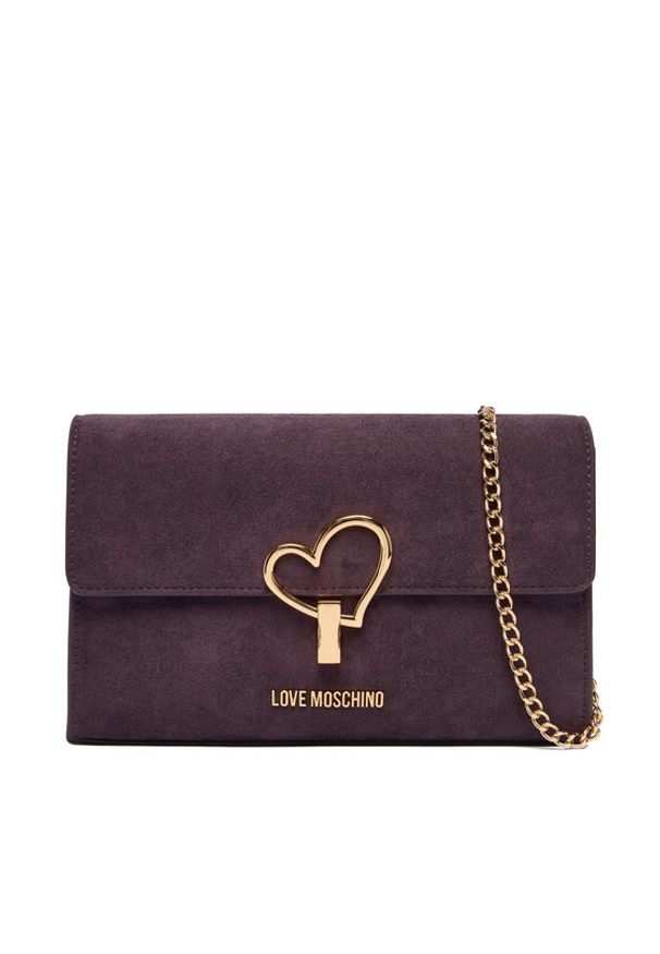 Love Moschino - LOVE MOSCHINO Torebka JC4327PP0NKX0650 Fioletowy. Kolor: fioletowy. Materiał: skórzane