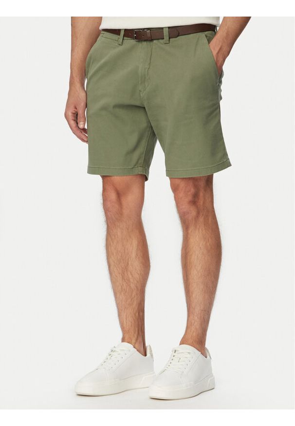 Jack & Jones Szorty materiałowe Adam Belted 12288603 Szary Regular Fit. Kolor: szary. Materiał: bawełna