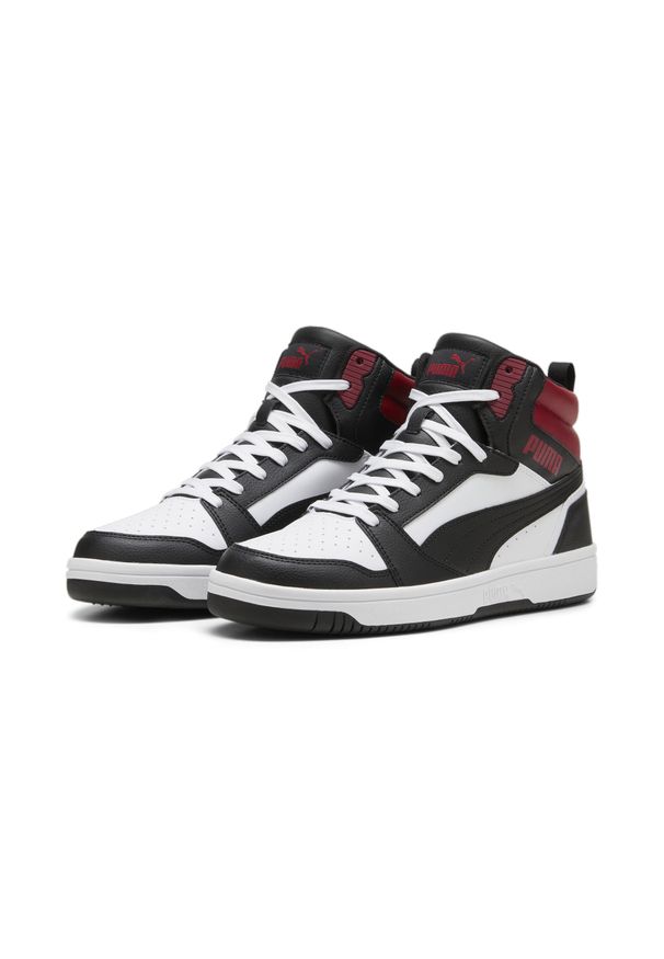Buty do chodzenia męskie Puma Rebound V6. Kolor: biały, czerwony, wielokolorowy, czarny. Materiał: materiał, syntetyk. Szerokość cholewki: normalna. Sport: turystyka piesza