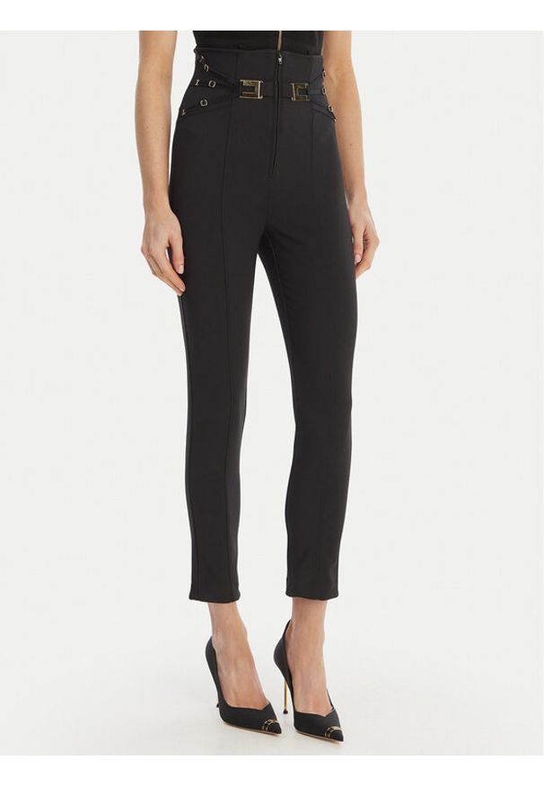Elisabetta Franchi Spodnie materiałowe PA-158-61E2-V350 Czarny Skinny Fit. Kolor: czarny. Materiał: syntetyk