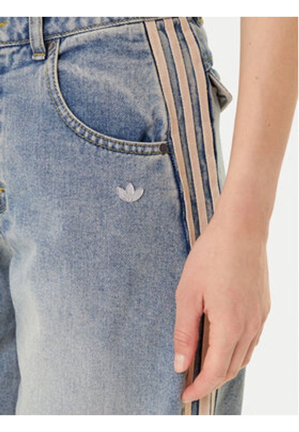 Adidas - adidas Jeansy Premium Essentials JY2868 Niebieski Wide Leg. Kolor: niebieski