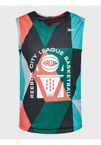 Reebok Tank top City League HK2981 Czarny Relaxed Fit. Kolor: czarny. Materiał: syntetyk