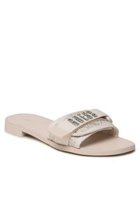 Klapki Guess. Kolor: beżowy #1