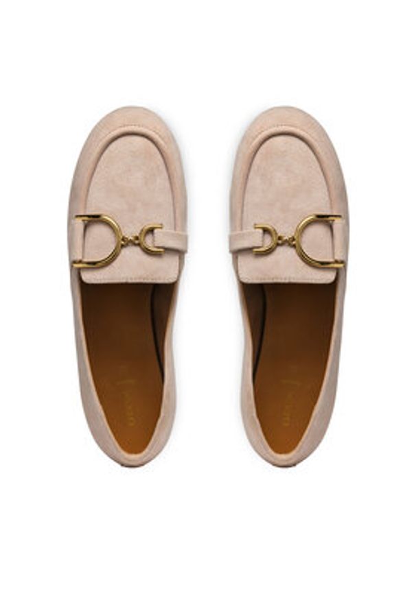 Geox Loafersy D Palmaria D45MUJ 00021 C5149 Różowy. Kolor: różowy. Materiał: zamsz, skóra