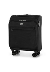 Wittchen - Mała walizka miękka jednokolorowa czarna. Kolor: czarny. Materiał: poliester #6