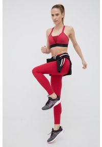 Rossignol legginsy sportowe damskie kolor różowy gładkie. Kolor: różowy. Materiał: skóra, dzianina, materiał. Wzór: gładki. Styl: sportowy