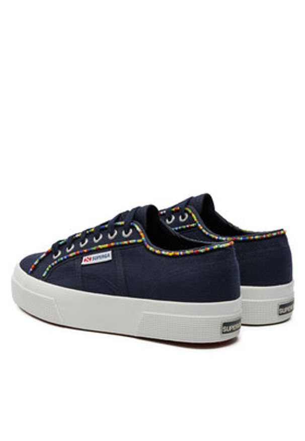 Superga Tenisówki Multicolor Beads 2740 S4131FW Granatowy. Kolor: niebieski. Materiał: materiał