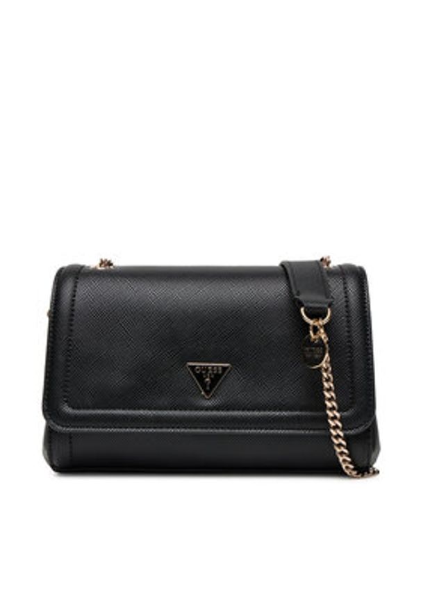 Guess Torebka Noelle II HWZG96 72210 Czarny. Kolor: czarny. Materiał: skórzane