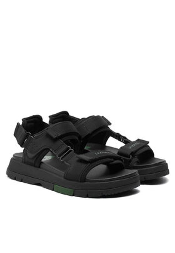 Lacoste Sandały Suruga 747CFA0015 Czarny. Kolor: czarny. Materiał: materiał