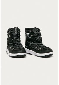 Moon Boot śniegowce dziecięce. Zapięcie: sznurówki. Kolor: czarny. Materiał: guma #4