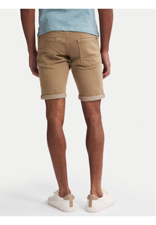 Petrol Industries Szorty jeansowe M-ROS-SHO005 Biały Slim Fit. Kolor: biały. Materiał: bawełna