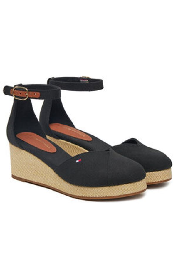 TOMMY HILFIGER - Tommy Hilfiger Espadryle FW0FW08657 Czarny. Kolor: czarny. Materiał: materiał