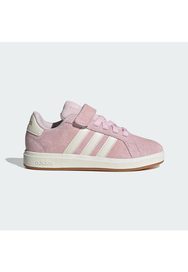 Adidas - Buty Grand Court 00s Kids. Kolor: biały, wielokolorowy, różowy, brązowy