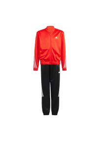 Adidas - Future Icons 3-Stripes Track Suit. Kolor: biały, wielokolorowy, czerwony. Materiał: materiał, dresówka