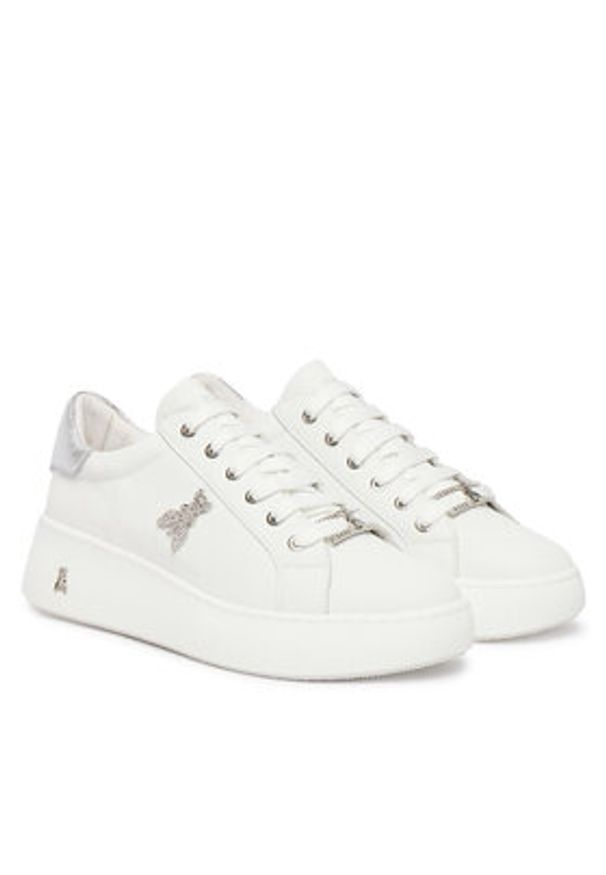 Patrizia Pepe Sneakersy PPJ350.30 Biały. Kolor: biały. Materiał: skóra