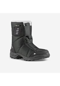 quechua - Buty turystyczne śniegowce dla dzieci Quechua SH100 Warm wodoodporne. Zapięcie: rzepy. Kolor: czarny. Sezon: zima. Sport: turystyka piesza #1