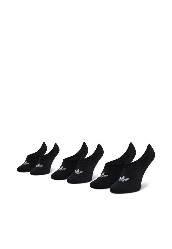 Adidas - Zestaw 3 par stopek unisex adidas - No-Show Socks 3P FM0677 Black. Kolor: czarny. Materiał: bawełna, poliester, elastan, poliamid, materiał