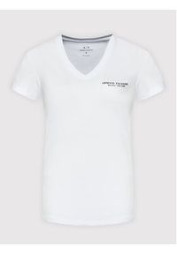 Armani Exchange T-Shirt 8NYT81 YJG3Z 1000 Biały Regular Fit. Kolor: biały. Materiał: bawełna