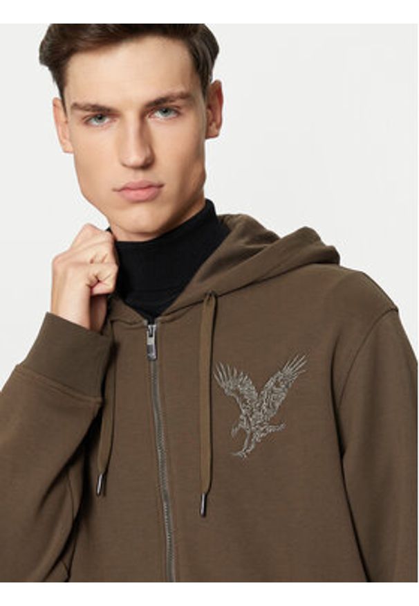 Armani Exchange Bluza 6DZMAF ZJKBZ 1897 Zielony Regular Fit. Kolor: zielony. Materiał: bawełna