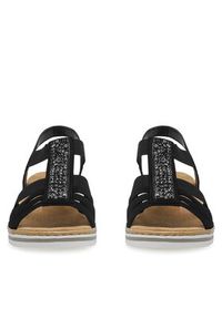 Rieker Sandały V0652-00 Czarny. Kolor: czarny. Materiał: syntetyk #3