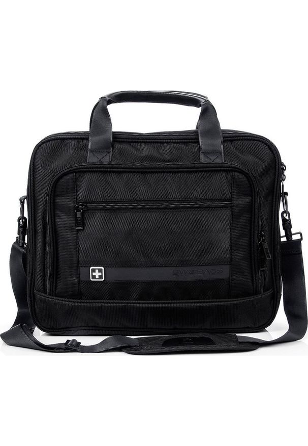 Czarna torba na laptopa SWISSBAGS