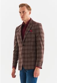 Pako Lorente - PAKO LORENTE – Marynarka męska P22WP-3X-031-D-S. Okazja: na co dzień. Materiał: wełna. Styl: casual