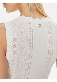 Guess Sukienka dzianinowa Es Sl Adaline W4GK11 Z2U00 Écru Slim Fit. Materiał: syntetyk, wiskoza