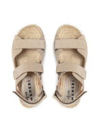 Manebi Espadryle Trekking Sandals K 1.1 Beżowy. Kolor: beżowy. Materiał: zamsz, skóra