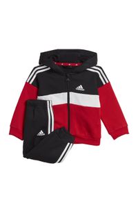 Adidas - Dres Tiberio 3-Stripes Colorblock Fleece Kids. Kolor: biały, wielokolorowy, czarny, czerwony. Materiał: dresówka #1