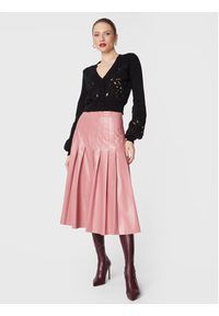 TwinSet - TWINSET Spódnica plisowana 231TP2090 Różowy Regular Fit. Kolor: różowy. Materiał: wiskoza #2