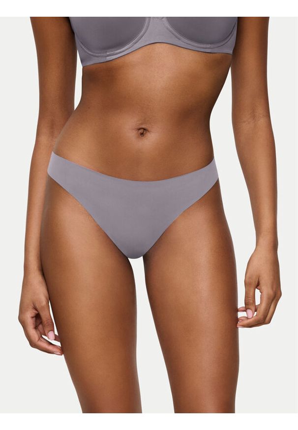 Triumph Stringi Pretty 10222212 Szary. Kolor: szary. Materiał: syntetyk