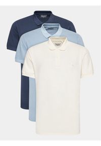 Blend Komplet 3 koszulek polo 20715947 Kolorowy Regular Fit. Typ kołnierza: polo. Materiał: bawełna. Wzór: kolorowy #1