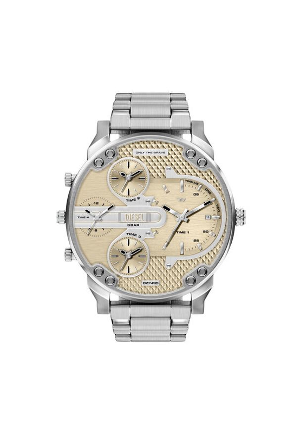 Diesel Zegarek Mr.Daddy Slim DZ7495 Srebrny. Kolor: srebrny