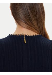 MICHAEL Michael Kors Sweter MF561CJ33D Granatowy Slim Fit. Kolor: niebieski. Materiał: wiskoza #5