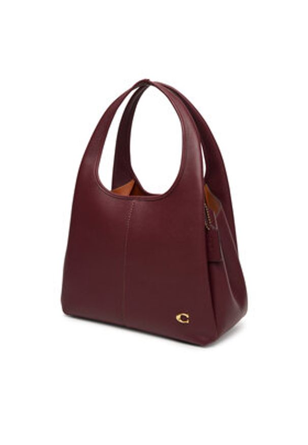 Coach Torebka CM544 Bordowy. Kolor: czerwony. Materiał: skórzane