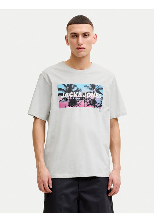 Jack & Jones T-Shirt Indiana Tee 12288112 Szary Regular Fit. Kolor: szary. Materiał: bawełna