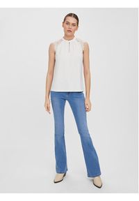Vero Moda Bluzka Milla 10226072 Biały Regular Fit. Kolor: biały. Materiał: syntetyk #5
