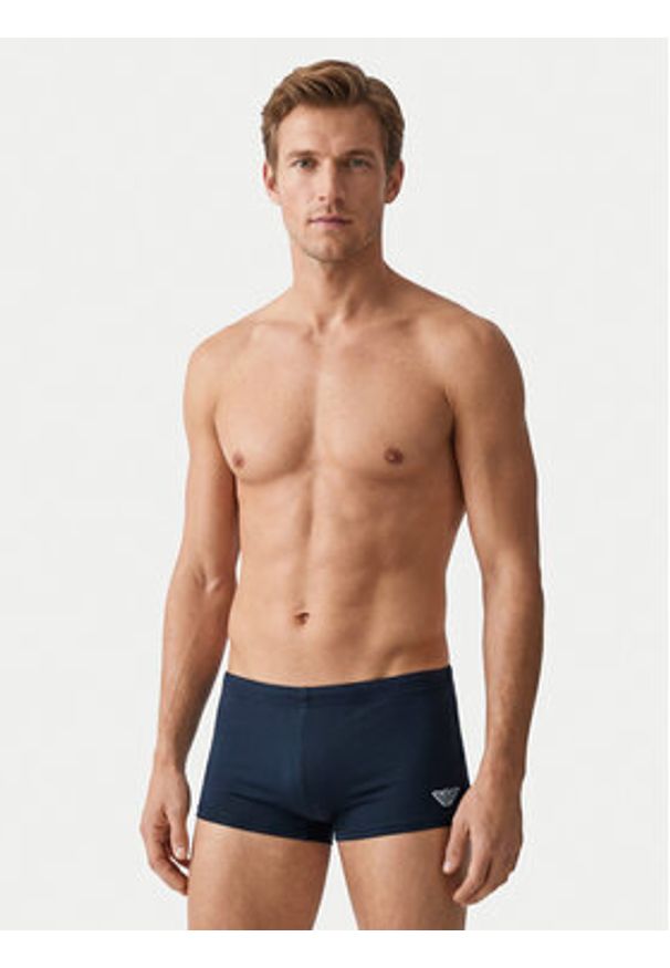 Emporio Armani Kąpielówki EM000576 AF20424 UB102 Granatowy. Kolor: niebieski. Materiał: syntetyk