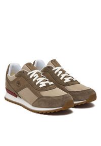 Timberland Sneakersy Scout Heights Low lace TB0A419GAGD1 Beżowy. Kolor: beżowy. Materiał: materiał #3