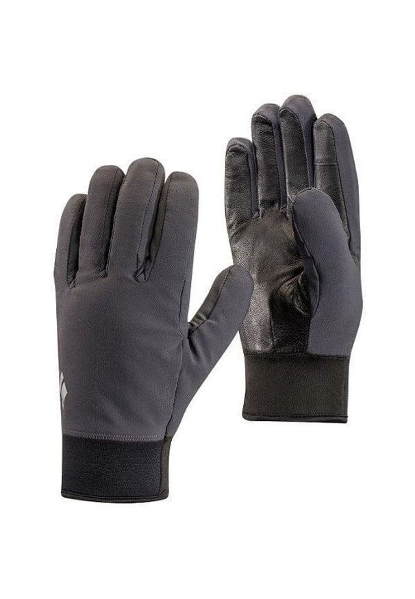 Rękawiczki turystyczne Unisex Black Diamond Midweight Softshell. Kolor: szary. Materiał: softshell