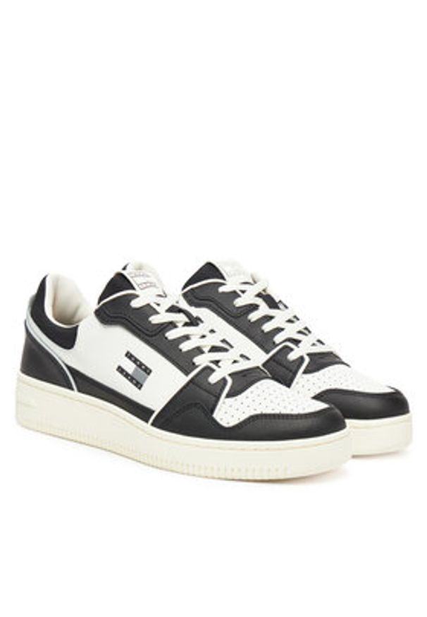 Tommy Jeans Sneakersy Tjm Retro Basket EM0EM01610 Biały. Kolor: biały. Materiał: skóra