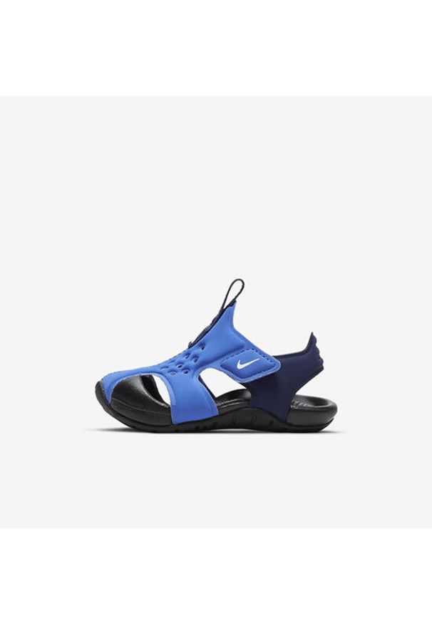 Buty Dziecięce Nike Sunray Protect 2 (TD). Okazja: na plażę. Zapięcie: rzepy. Kolor: niebieski. Sezon: lato