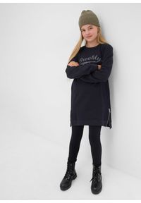bonprix - Sukienka dresowa z czystej bawełny organicznej. Kolor: czarny. Materiał: dresówka, bawełna #3