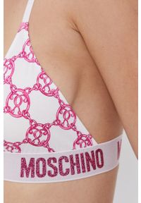 Moschino Underwear Biustonosz kolor różowy wzorzysty. Kolor: różowy. Rodzaj stanika: odpinane ramiączka #4
