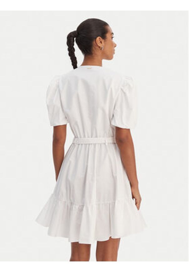 Fracomina Sukienka koktajlowa FY26SD1037W40001 Biały Regular Fit. Kolor: biały. Materiał: bawełna. Styl: wizytowy