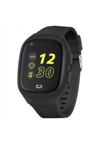 GARETT - Smartwatch Garett Kids Rock 4G RT czarny. Rodzaj zegarka: smartwatch. Kolor: czarny. Materiał: materiał. Styl: rockowy
