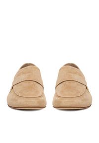 Gino Rossi - GINO ROSSI Lordsy CEO-V1105-55 Beżowy. Kolor: beżowy. Materiał: zamsz, skóra #4